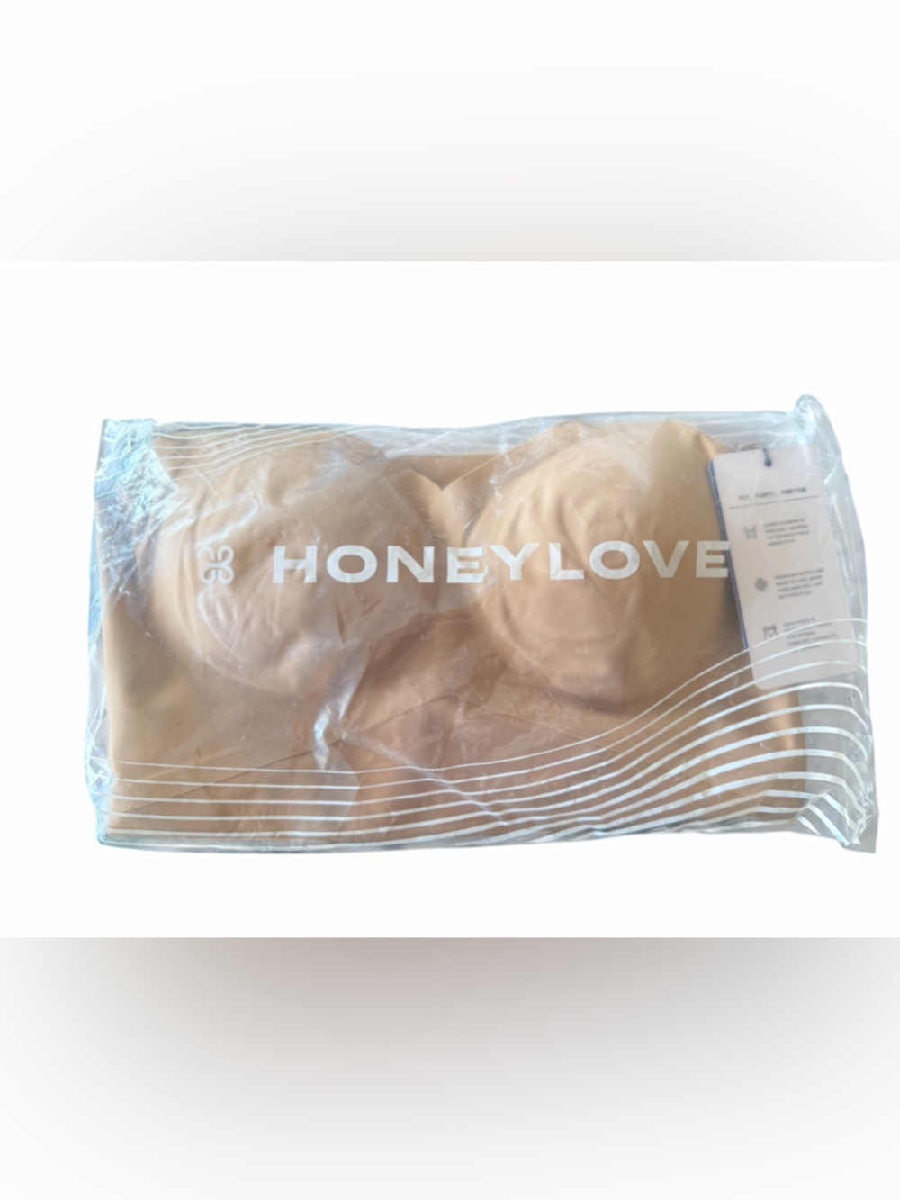 Honeylove LiftWear Cami Bodysuit Petite S Sand Sculpt Shapewear Nude